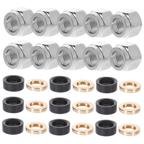 10 عبوات من موصلات الغاز المتوهجة المصنوعة من الفولاذ المقاوم للصدأ وصواميل مضيئة وبنية سميكة سهلة التركيب وتركيب الأنبوب in Kuwait