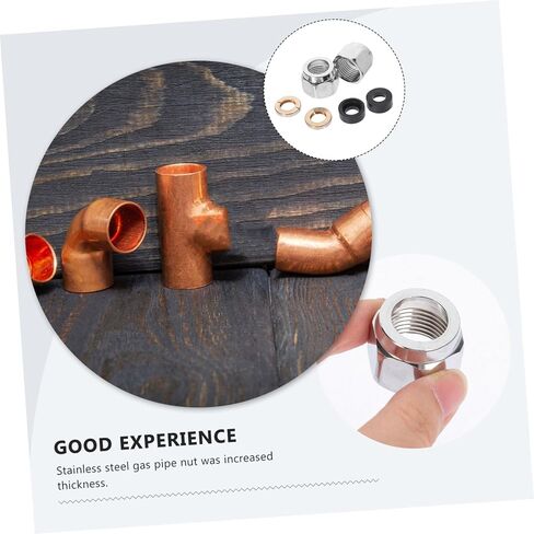 10 عبوات من موصلات الغاز المتوهجة المصنوعة من الفولاذ المقاوم للصدأ وصواميل مضيئة وبنية سميكة سهلة التركيب وتركيب الأنبوب in Kuwait