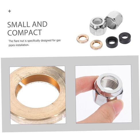 10 عبوات من موصلات الغاز المتوهجة المصنوعة من الفولاذ المقاوم للصدأ وصواميل مضيئة وبنية سميكة سهلة التركيب وتركيب الأنبوب in Kuwait