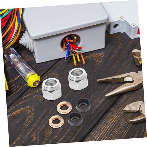 10 عبوات من موصلات الغاز المتوهجة المصنوعة من الفولاذ المقاوم للصدأ وصواميل مضيئة وبنية سميكة سهلة التركيب وتركيب الأنبوب in Kuwait