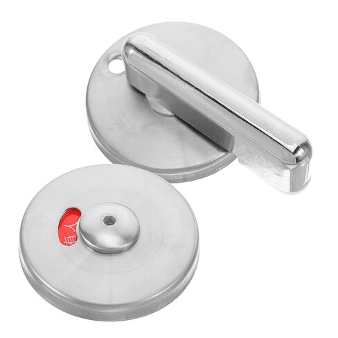 Bathroom Partition Lock 304 Stainless Steel Indicator Bolt with Vacant Engaged Privacy Function for Public Restroom Stall Door Handle in Saudi Arabia