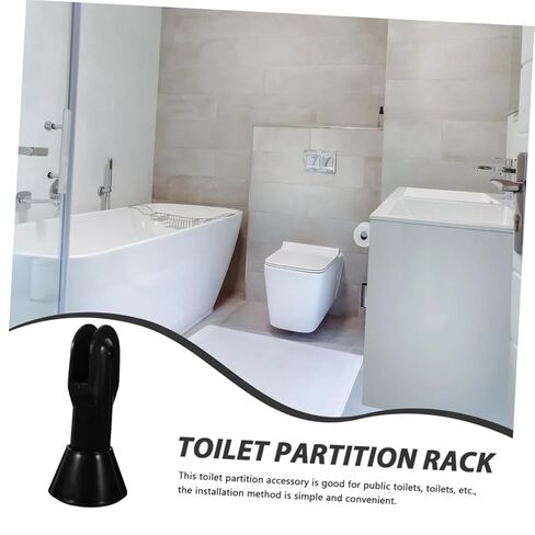 BESTYASH 2pcs Adjustable Plastic Support Feet for Toilet Room Partition Hardware Restroom Partition Fittings Bracket Public Bathroom Stall Support Accessory in Saudi Arabia