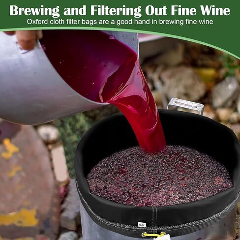 3 Pack 5 Gallon Filter Bags, Windspeed Oxford Cloth All-Mesh Filter Bags for 5 Gallon Bucket with Filter Screen and Storage Pouch(25/90/190-Micron) in Kuwait