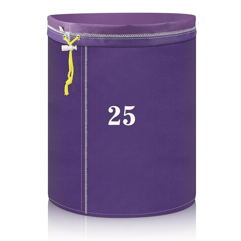 1Pcs 5 Gallon Filter Bags, Windspeed Oxford Cloth All-Mesh Filter Bags for 5 Gallon Bucket with Filter Screen and Storage Pouch (Purple(25 Micron)) in Kuwait