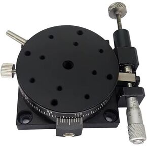 Precision Manual Rotary Stage, 110mm Diameter Fine Adjustment Rotation Platform with 360° Lockable Positioning for Optical Lab & Industrial Inspection SEMR110-AR in Kuwait