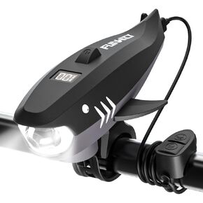 بوق دراجة للأطفال مع ضوء 2 في 1، بوق دراجة كهربائية وIPX5 مقاوم للماء 400 لومن مصباح أمامي للدراجة قابل لإعادة الشحن، بوق دراجة عالٍ للأولاد والبنات يناسب معظم دراجات السكوتر in Kuwait