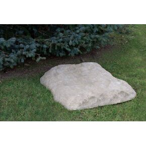 Airmax CrystalClear TrueRock Outdoor Faux Flat Rock Cover, Artificial Landscape Enclosure, Fake Decorative Landscaping Fiberglass Protection Lid, Realistic Natural Texture, Sand Stone, Large Size in Kuwait
