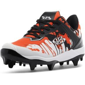 حذاء Boombah Viper النسائي المصبوب - مقدمة جرافيتي بالتنقيط - خيارات ألوان متعددة - مقاسات متعددة in Kuwait