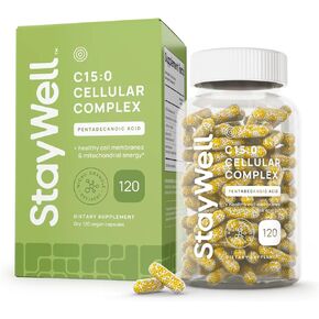 C15:0 Pentadecanoic Acid Supplement | Longevity, Cellular & Membrane Support, Micro-Granule Enhanced Absorption, Phosphatidylcholine, L-Carnitine, Ubiquinol CoQ10 & Tocotrienols – 120ct in Saudi Arabia