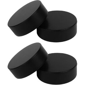 4pcs PVC Training Ice Hockey Pucks Black Practice Hockey Puck Set for Indoor and Outdoor Training Supplies in Kuwait