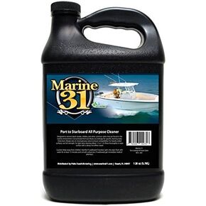 Marine 31 Port to Starboard All Purpose Cleaner | Multi-Surface Cleaner for Boats, Homes & More | Effective on Vinyl, Fabric, Rubber, Carpet & Upholstery | Concentrated Formula | M31-302-NEW | 128 Oz in Kuwait
