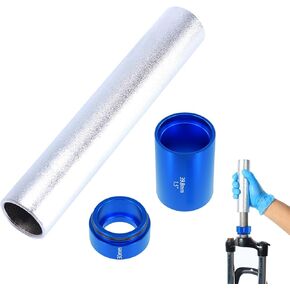 مجموعة أدوات تثبيت سباق الشوكة الأمامية للدراجة، مثبت إعداد صامولة الدراجة، مجموعة أدوات تشغيل من سبائك الألومنيوم لشوكة أمامية للدراجة 28.6 مم 1.5 بوصة 1.25 بوصة (3 قطع) in Kuwait