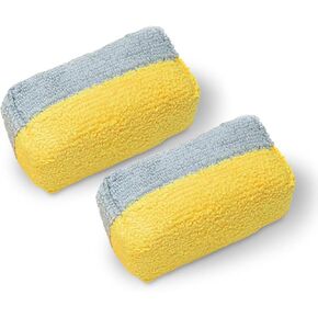 ETHOS CERAMIC APPONDATOR Applicator Pad-سيارة الألياف الدقيقة التي تفصل الإسفنج مع حاجز مدمج للمعطف البولندي والسيراميك-وسادة الإسفنج للتطبيق السلس-وسادات قضيب السيارة للتفصيل in Kuwait