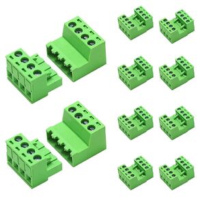 5 أزواج 6 دبوس 5.08 مم موصل كتلة طرفية لولبية قابلة للتوصيل مع قابس فينيكس لكابل 28-12AWG (5 أزواج، 5.08 مم - 6P) in Kuwait