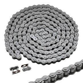 #50 Roller Chain, 10 Feet Carbon Steel Chain with 2 Free Connecting Links in Kuwait