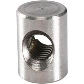 Barrel nut, M4 M5 M6 Cylindrical Pin Dowel Cross Hole Hammer Embedded Nut for Wood Furniture Accessories(M6x28 (3Pcs)) in Kuwait