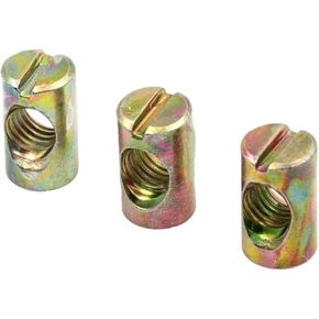 صامولة أسطوانية، 10 قطع M4 M5 M6 M8 تركيبات مشقوقة متقاطعة للأسرة والكراسي ومطرقة صامولة بفتحة أفقية مدمجة (M8x20mm) in Kuwait