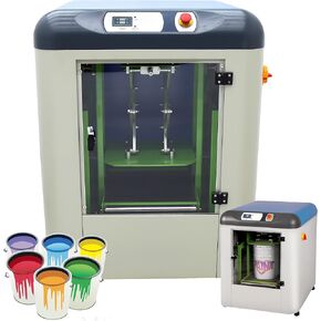 110V 60Hz Auto Paint Shaker Machine High-Speed Fully-auto Paint Mixer Machine with Manual Clamp Platform Max 5.28-Gallon Capacity for Glue Paste Mixing Blender Coating & Ink Shaking Mixing in Kuwait