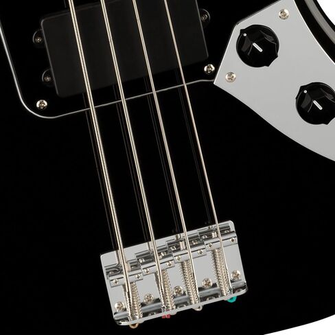 Fender Squier Affinity Jaguar Bass H - Black Bundle with Rumble 15 Amplifier, Instrument Cable, Gig Bag, Tuner, Strap, and Austin Bazaar Instructional DVD in Kuwait