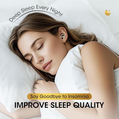 سدادات أذن للنوم، سدادات أذن عازلة للضوضاء 45 ديسيبل، سدادات أذن قابلة لإعادة الاستخدام لتقليل الضوضاء، الشخير، النوم الجانبي، سدادات أذن الحفلات الموسيقية، السفر بالطائرة، حماية السمع (أسود منتصف الليل) in Kuwait