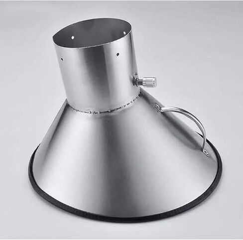 Stainless Steel Fume Hood,Custom Stainless Steel Fume Extraction Hood - Industrial Welding Smoke Collector & Dust Removal System for Workshop Ventilation (105mm OD) - Efficient Air Filtratio in Kuwait