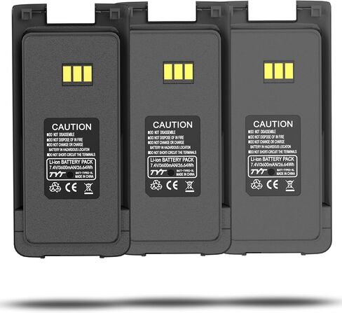 TYT MD-390 Two Way Radio Li-ion Battery Type-C 7.2V 3600mAh Enlarge Battery Compatible with TYT MD-UV390 MD-UV390 GPS DMR MD-390 RT81 Walkie Talkies in Kuwait