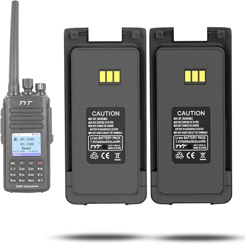 Tyt MD-390 ثنائي الاتجاه Radio Li-ion بطارية Type-C 7.2V 3600mAh تكبير البطارية متوافقة مع Tyt MD-UV390 MD-UV390 GPS DMR MD-390 RT81 Walkie Talkies in Kuwait