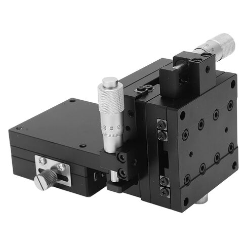 Manual XYZ Axes Linear Stage High Precision Adjustable Sliding Table Platform with XYZ Movement for Optical Equipment Laboratory Testing 60x60mm Aluminum Alloy in Saudi Arabia