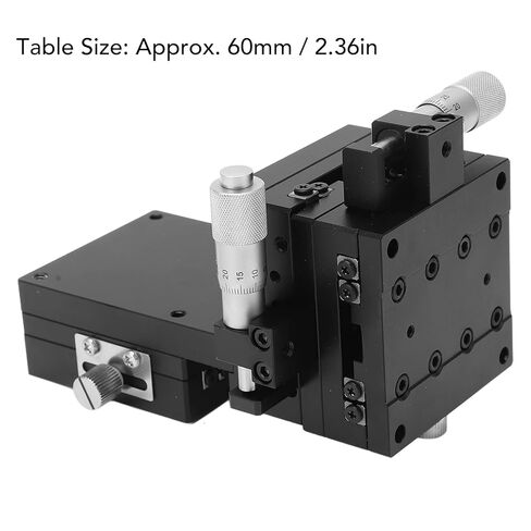 Manual XYZ Axes Linear Stage High Precision Adjustable Sliding Table Platform with XYZ Movement for Optical Equipment Laboratory Testing 60x60mm Aluminum Alloy in Saudi Arabia