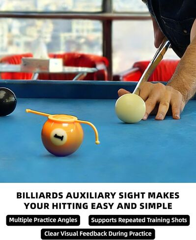 CRICAL 3-Pack Billiards Aiming Trainer, Pool Cue Aiming Aid for Precision Practice and Skill Development, Designed for Beginners and All Players Practicing Pool in Kuwait
