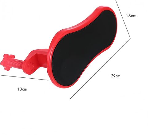 Ergonomic Arm Rest for Desk, Ideal for Office and Home Workstations, Comfortable Elbow Rest for Computer Desk (Red) in Kuwait