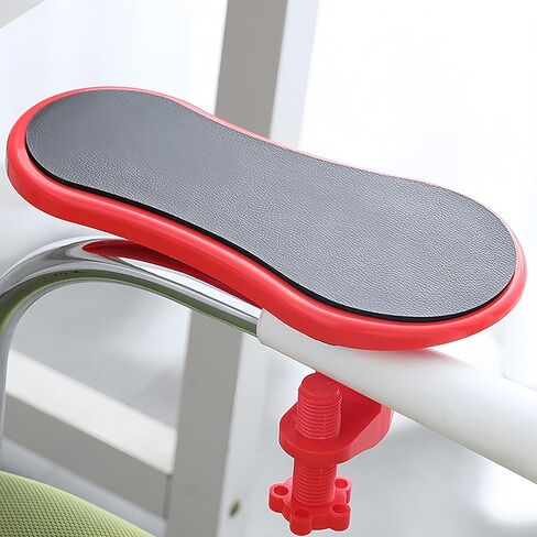 Ergonomic Arm Rest for Desk, Ideal for Office and Home Workstations, Comfortable Elbow Rest for Computer Desk (Red) in Kuwait