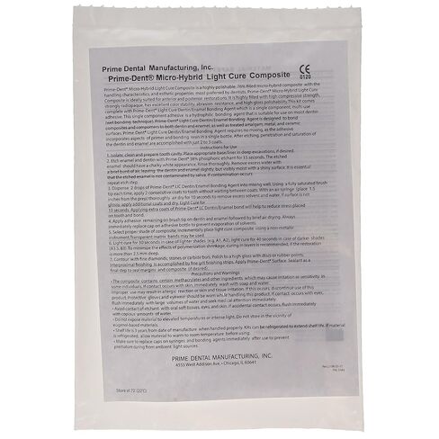 Prime Dental 001-001A3 Hybrid Composite VLC Visible Light Cure A3 Syringe 4.5 Gm in Kuwait