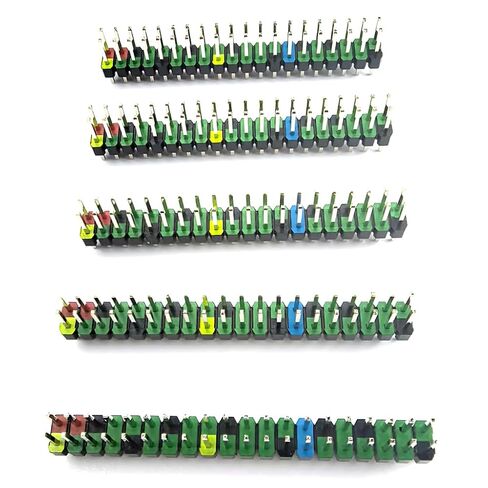 رأس ملون 2 × 20 دبوس GPIO ذكر 0.1 بوصة 2.54 مم متوافق مع Raspberry Pi Zero/Zero W (عبوة من 5) in Kuwait