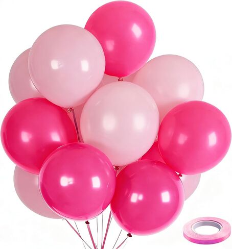 100pcs Royal Blue and White Latex Balloons 12 Inch w/Ribbon for Birthday Graduation Wedding Bridal Baby Shower Celebration Party Decorations Supplies in Saudi Arabia