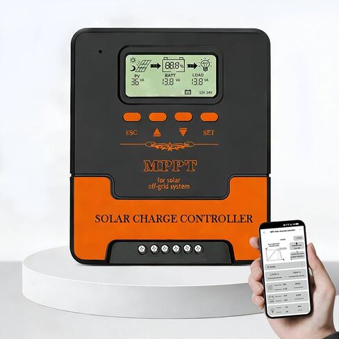 40A MPPT Colar Charge Controller: 12V/24V DC OUTPUT ، USB المزدوج ، لبطاريات متعددة (LIFEPO4 ، AGM ، هلام مغلق ، ألواح ليثيوم غمرتها الفيضانات) و 18 - 100 فولت ، App WiFi Control in Saudi Arabia