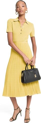 Michael Kors Women's Fit and Flare Midi Polo Dress in Kuwait