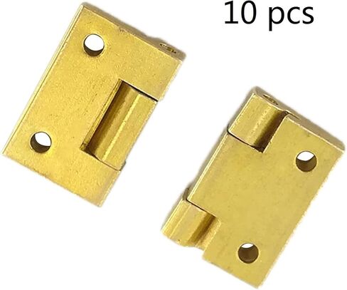 10 قطعة مفصلات نحاسية صغيرة 19*12.5 مللي متر 4 ثقوب بعقب المفصلي 90 درجة تحديد المواقع صندوق مجوهرات علبة النبيذ الخشبية تركيبات الصدر in Kuwait