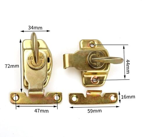 Detachable Folding Butt Hinges Door Ball Bearing Hinge,2 PCS Dining Table Locks,Metal Padlocks & Hasps Connector Cabinet Button(6 Pieces) in Saudi Arabia