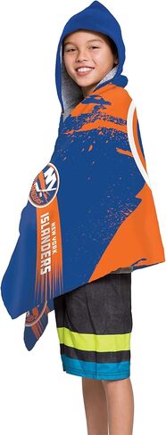 Northwest New York Islanders NHL Cross Out Youth Hooded Micro Fiber Towel 22 x 51 Inches in Saudi Arabia