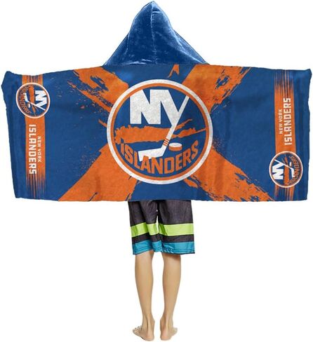 Northwest New York Islanders NHL Cross Out Youth Hooded Micro Fiber Towel 22 x 51 Inches in Saudi Arabia