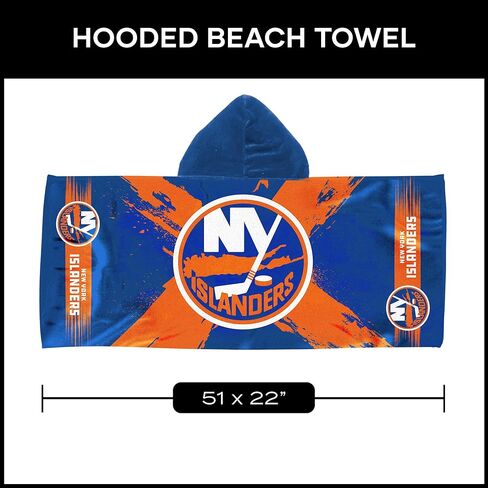 Northwest New York Islanders NHL Cross Out Youth Hooded Micro Fiber Towel 22 x 51 Inches in Saudi Arabia