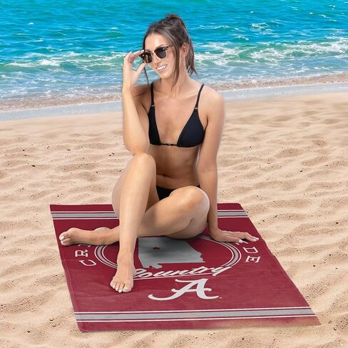 Northwest Alabama Crimson Tide NCAA Homebreak Beach Towel 2 Pack 30 x 60 Inches in Saudi Arabia