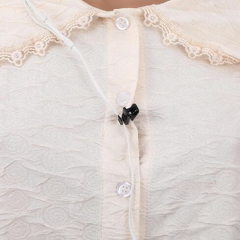 24 PCS Clips for Earphone Wire, 1 Inch Length Earphone Wire Clip Small Headphone Clips Lapel Mic Clip Headphone Mount Cable Clothing Clip for Fixing Earphones Microphone Cord (Black White) in Kuwait