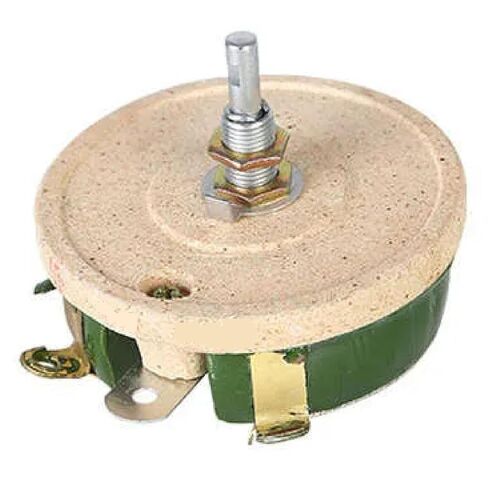 25W 50 Ohm Ceramic Disk Potentiometer, Variable Resistor with Metal Components, High Power Adjustable Rheostat in Saudi Arabia