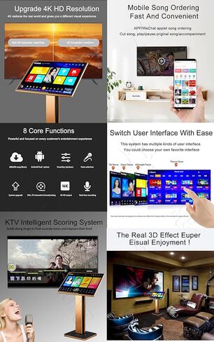 TSRVM-4TB HDD Khmer/Cambodian VCD,DVD Songs,English VCD,DVD Songs 22" Touch Screen Karaoke Player,Echo Mixing,Multilingual Menu,Seletc Songs in Saudi Arabia