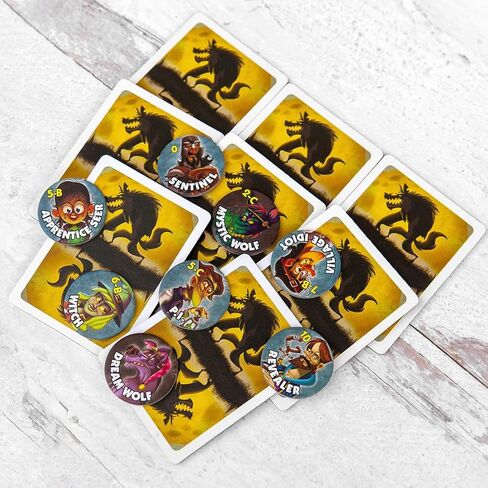 Bezier Games One Night Ultimate Bonus Roles, New Roles for One Night Ultimate Werewolf, Family Friendly Party Game, Fun Game for Kids & Adults in Kuwait
