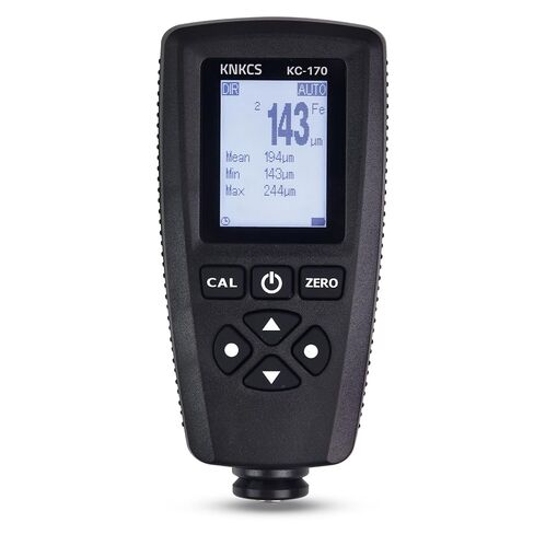 مقياس عمق الطلاء - مقياس الطلاء للحديد والصلب والألومنيوم مع مقياس سمك الطلاء 0 ~ 2000 ميكرومتر مع التعرف التلقائي على الركيزة، دقة 0.1 ميكرومتر، نقل بيانات USB، إضاءة خلفية للتنبيه الأحمر in Kuwait