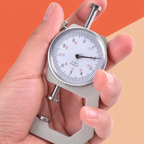 مقياس سمك القرص، مقياس سمك القرص الدائري، 0 إلى 10 مم، جهاز محمول لقياس السمك، دقة معدنية مسطحة مدببة الرأس in Saudi Arabia
