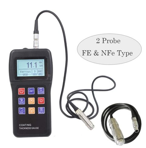 مقياس سمك الطلاء مع 2 مسبار N وشاشة LCD من النوع NF نطاق القياس من 0 إلى 1250 ميكرومتر in Saudi Arabia